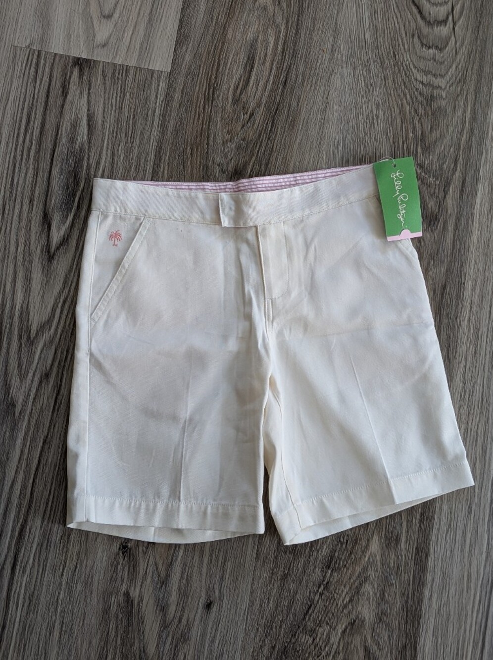 New‎ Boys Youth Lilly Pulitzer Shorts Size 10 100% Cotton White